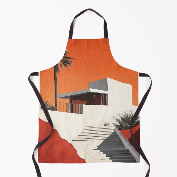 Item preview, Bauhaus Moon Waves Sea Blue Orange designed and sold by ArtHouseNiklas.