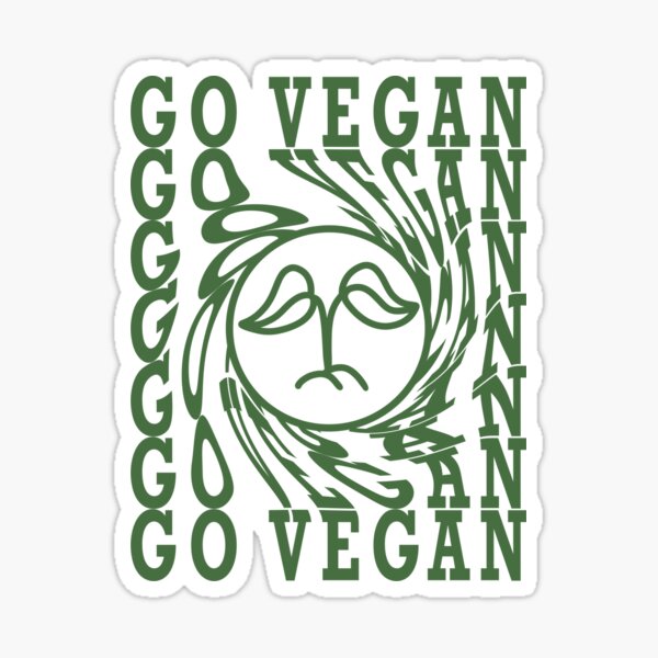 Artikel-Vorschau von GO VEGAN - Grüne Schrift Pflanze, designt und verkauft von QuietOasis.