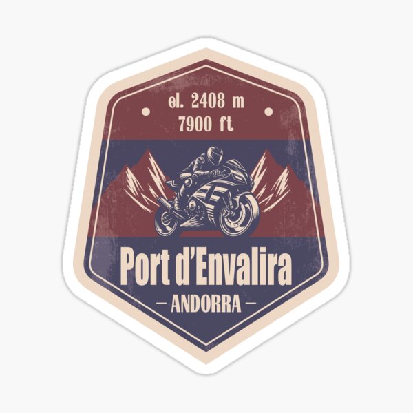 Item preview, Port d'Envalira Andorra Motorcycling Mountain Design designed and sold by CynthiaGraphics.