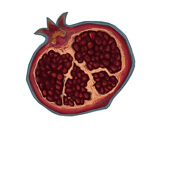 Artwork thumbnail, Pomegranate Sticker by blackbrdquitter