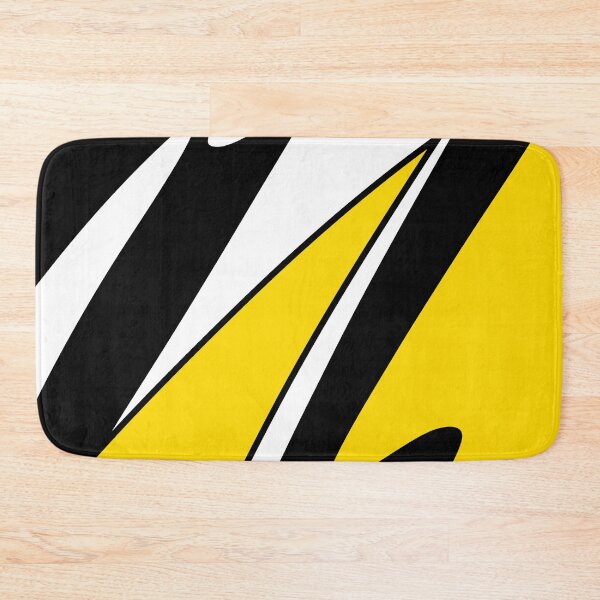 Item preview, Bold Abstract Yellow and Black Design designed and sold by CrazySoulArt.