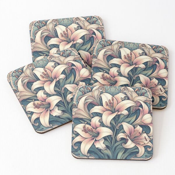 Item preview, Lily Floral pattern  designed and sold by Coollzone.