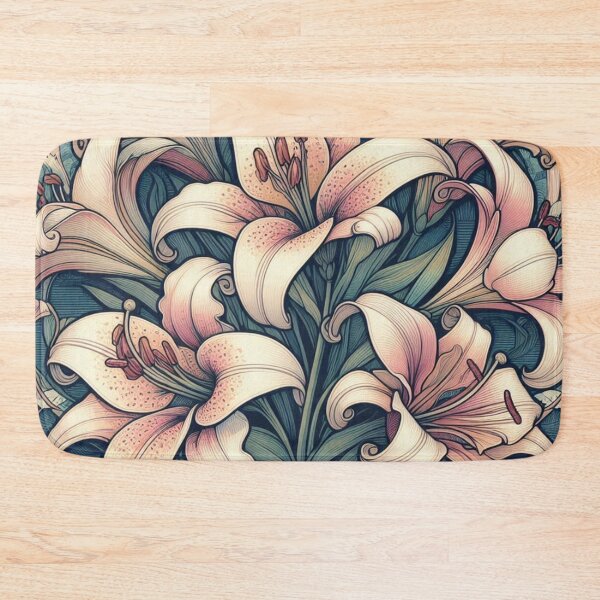 Item preview, Lily Floral pattern  designed and sold by Coollzone.