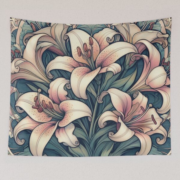 Item preview, Lily Floral pattern  designed and sold by Coollzone.