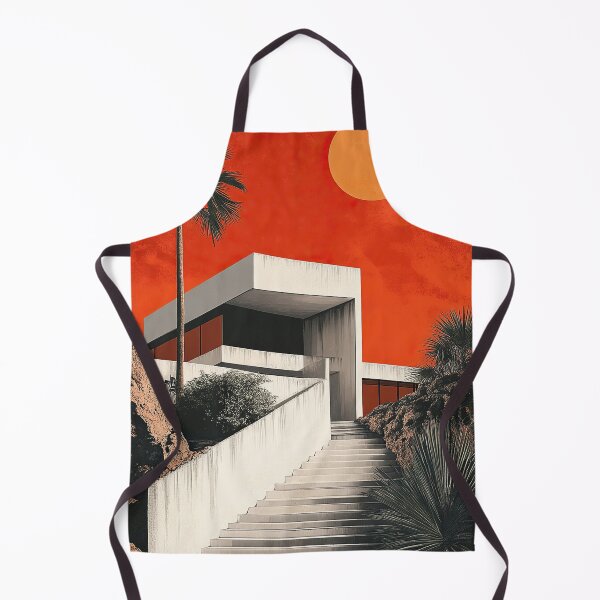 Item preview, Bauhaus Red Moon Desert Architecture designed and sold by ArtHouseNiklas.