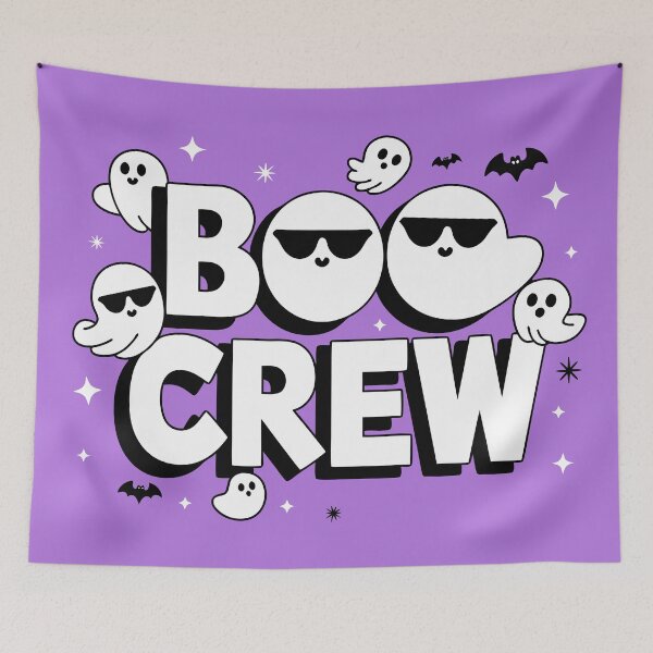Item preview, Boo Crew Cute Ghosts in Sunglasses Halloween Tee designed and sold by ShahinurSobuj.