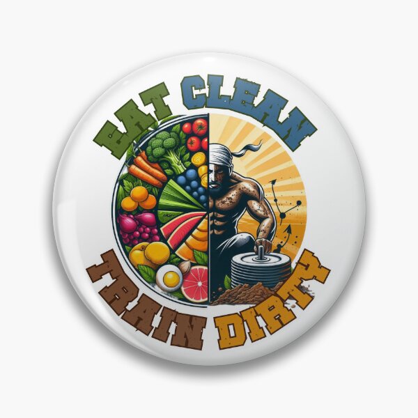 Item preview, Gym - Eat clean, train dirty designed and sold by ArtDesignMC.
