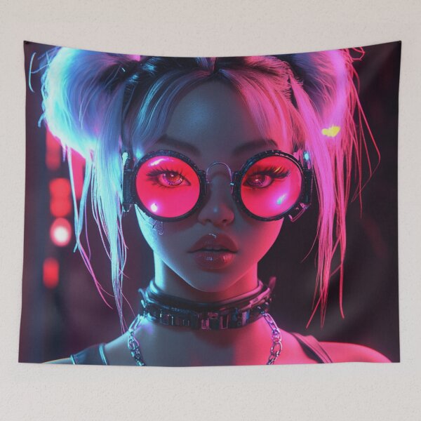 Item preview, Pink Cyber Girl designed and sold by CursedbyLilith.