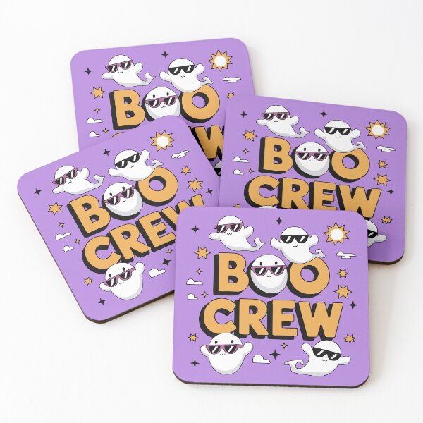 Item preview, Boo Crew Cute Ghosts in Sunglasses Halloween Tee designed and sold by ShahinurSobuj.
