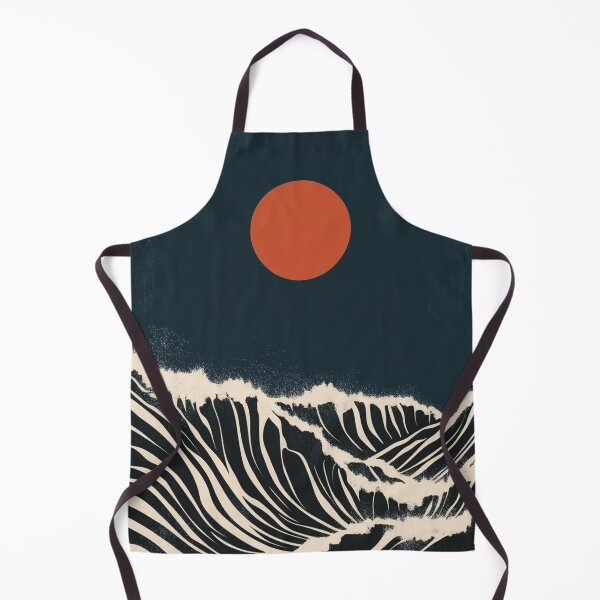 Item preview, Bauhaus Japan Night Waves Sea Blue designed and sold by ArtHouseNiklas.