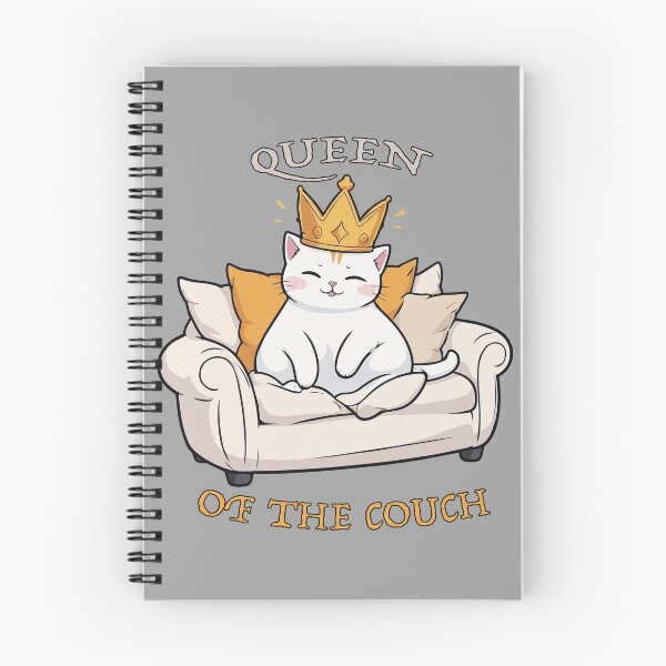 Aperçu de l'œuvre Conception de chat adorable de la reine du canapé créée et vendue par ArtifySpace.