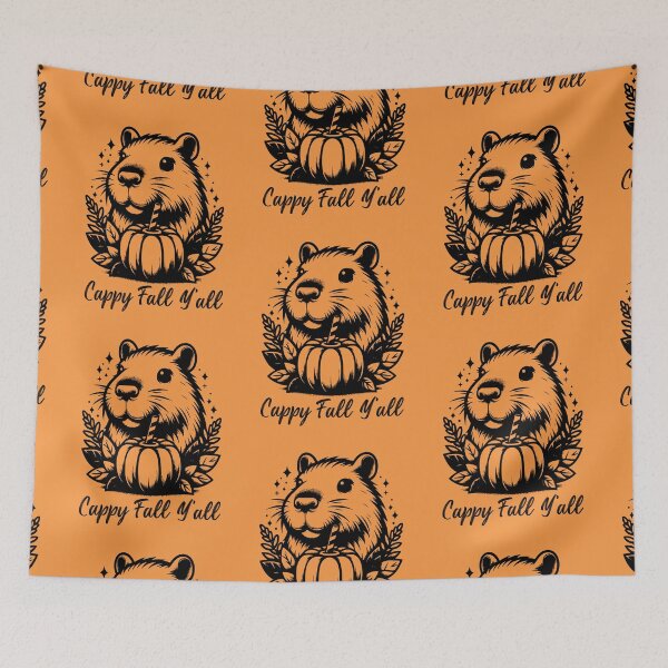 Item preview, Cappy Fall Y'all Funny Capybara Capybara Lovers designed and sold by Luvjesus2.
