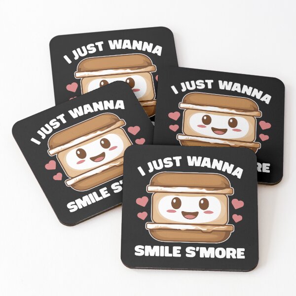 Item preview, Smile S'more Delicious Cute Smore with Hearts designed and sold by KLArtzStore.