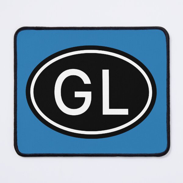 Item preview, GL Initials Monogram Oval White Letters designed and sold by Jeallan Designs.