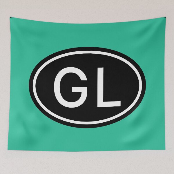 Item preview, GL Initials Monogram Oval White Letters designed and sold by Jeallan Designs.