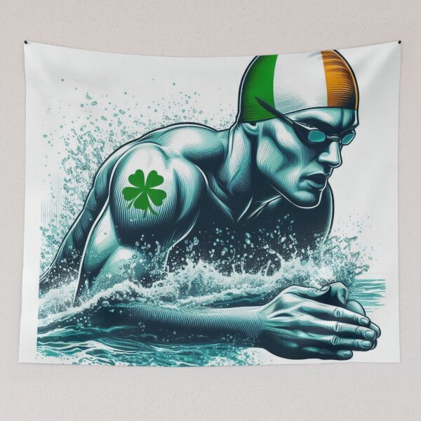 Item preview, Competitive Irish Swimmer - Breaststroke designed and sold by Bright-Moonrise.