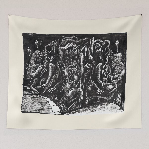 Item preview, Demonic Manifestation ink drawing designed and sold by Brian Benson.
