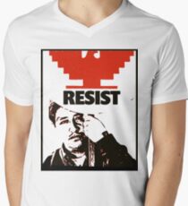 Cesar Chavez resists Men's V-Neck T-Shirt