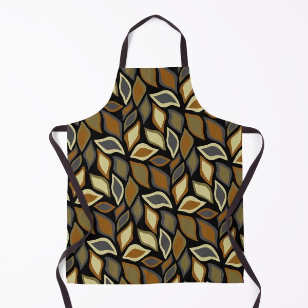 Item preview, Natural Tones Leaves Earthy Colored Leaf Leaflets Black designed and sold by EvergreenMotifs.