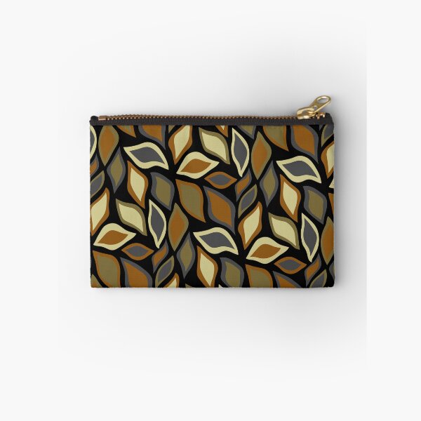 Item preview, Natural Tones Leaves Earthy Colored Leaf Leaflets Black designed and sold by EvergreenMotifs.