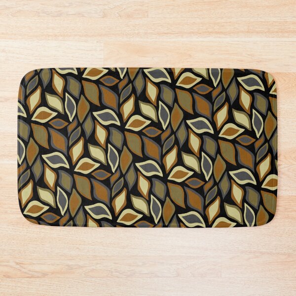 Item preview, Natural Tones Leaves Earthy Colored Leaf Leaflets Black designed and sold by EvergreenMotifs.