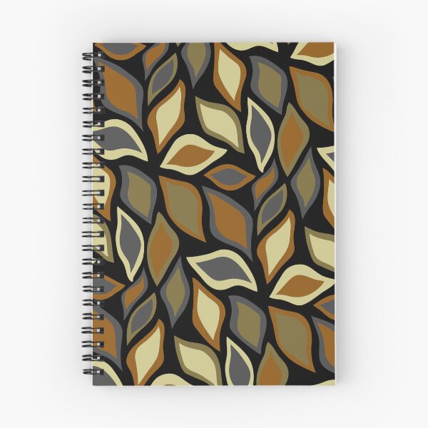Item preview, Natural Tones Leaves Earthy Colored Leaf Leaflets Black designed and sold by EvergreenMotifs.