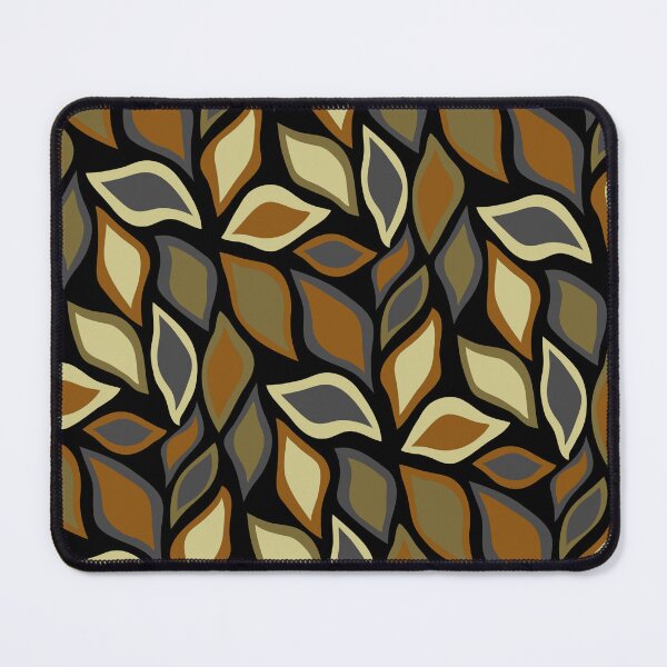 Item preview, Natural Tones Leaves Earthy Colored Leaf Leaflets Black designed and sold by EvergreenMotifs.
