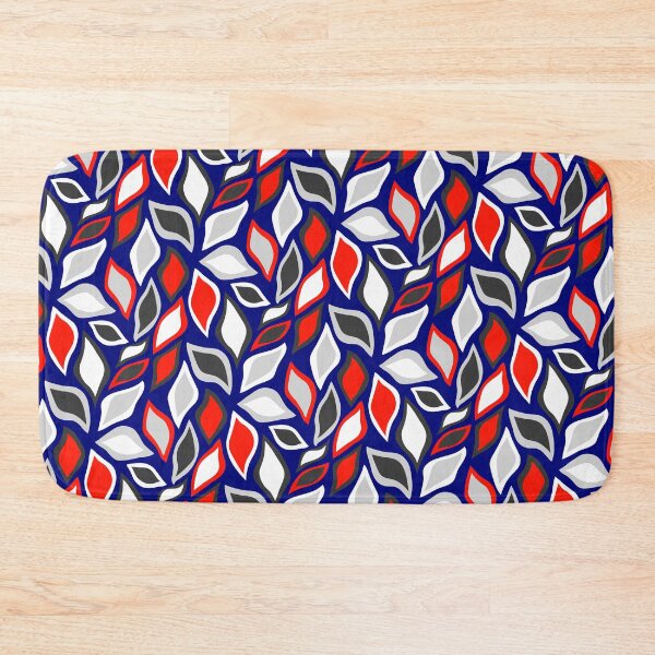 Item preview, Patriotic Colored Falling Leaves Red White & Blue Leaflets designed and sold by EvergreenMotifs.