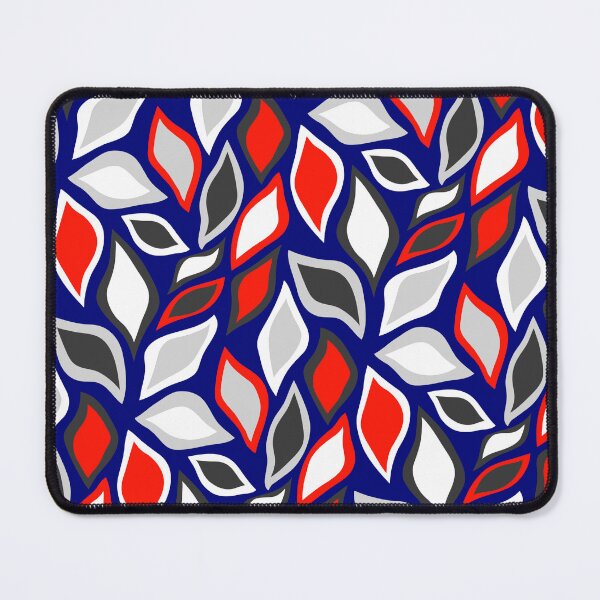 Item preview, Patriotic Colored Falling Leaves Red White & Blue Leaflets designed and sold by EvergreenMotifs.