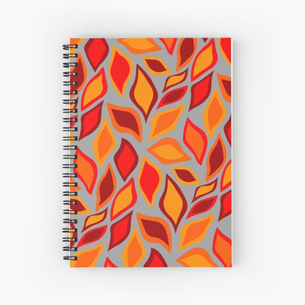 Item preview, Colorful Scattered Fire Red Orange Flame Leaves Leaflets designed and sold by EvergreenMotifs.