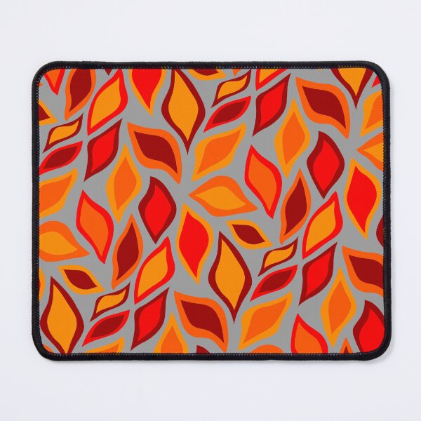 Item preview, Colorful Scattered Fire Red Orange Flame Leaves Leaflets designed and sold by EvergreenMotifs.