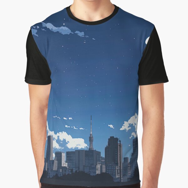 Item preview, City skyline | Anime style designed and sold by ComicsFactory.