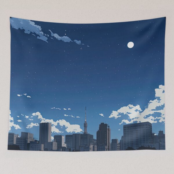 Item preview, City skyline | Anime style designed and sold by ComicsFactory.