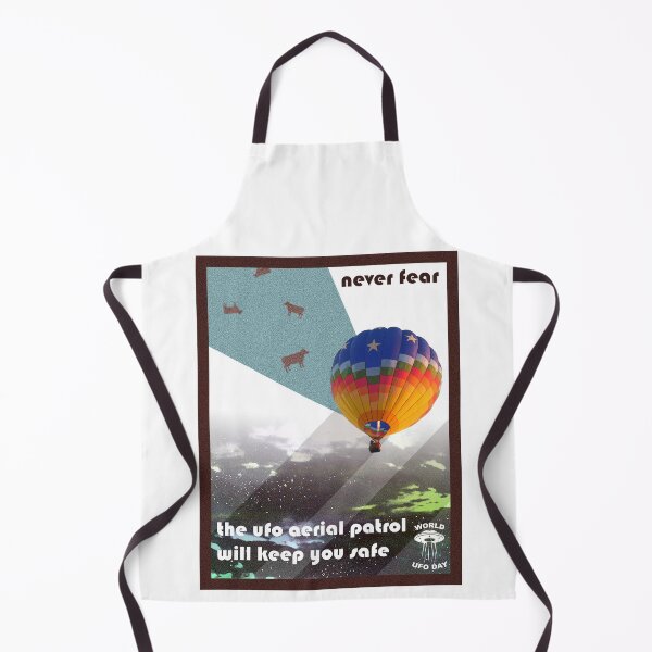 Item preview, Vintage UFO Hot Air Balloon Infographic designed and sold by itstheashley.