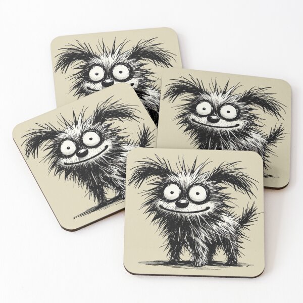 Item preview, Funny Messy Black and White Dog designed and sold by Blink Art Studio.