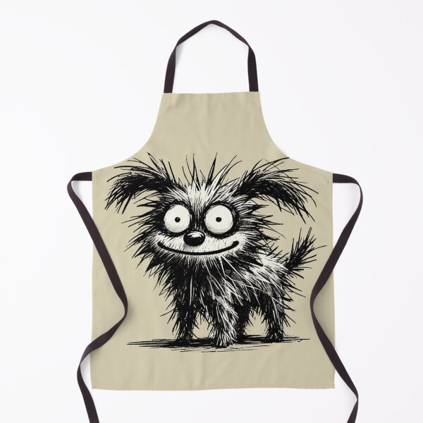 Item preview, Funny Messy Black and White Dog designed and sold by Blink Art Studio.