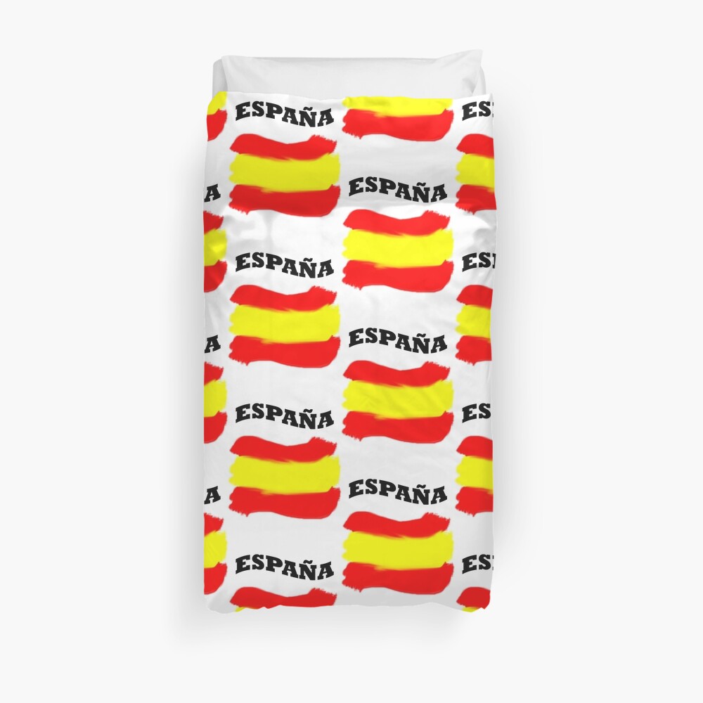 " Spanish flag Spain" Duvet Cover by pbyt Redbubble