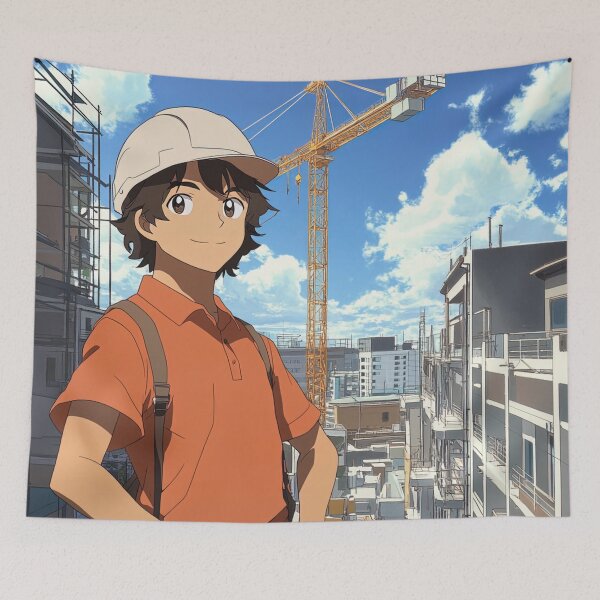 Item preview, Civil engineer | Anime style designed and sold by ComicsFactory.