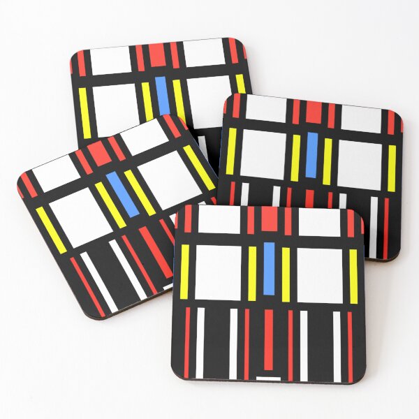 Item preview,  Mondrian style Minimalist Abstract Surface Pattern by Jenny Meehan  designed and sold by Jenny Meehan Art Prints and Patterns  .