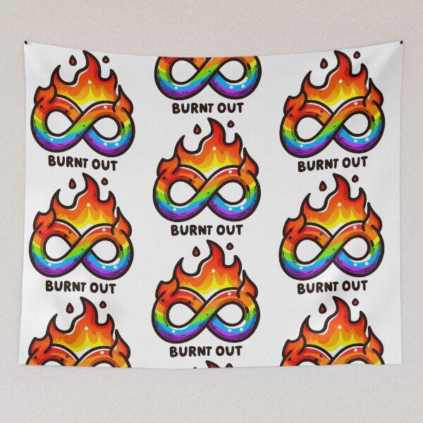Item preview, Burnt Out - Neurodiverse designed and sold by Vkinsify.