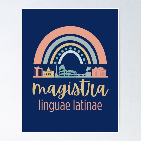 Item preview, BOHO Rainbow Latin Language Teacher designed and sold by MaritereMix.