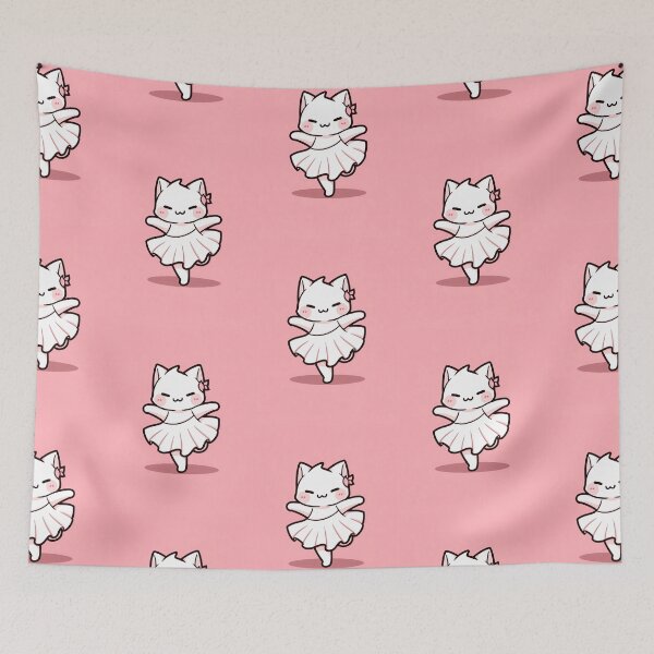 Item preview, kawaii cute dancing cat designed and sold by AdaMazingDesign.