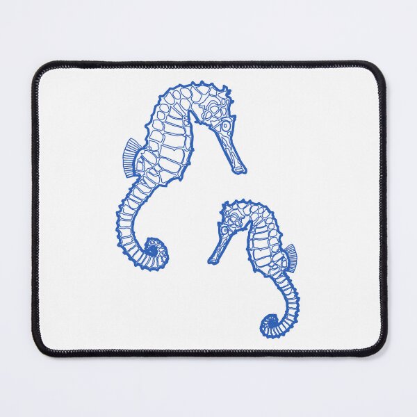 Item preview, Seahorses in Blue designed and sold by RedFishyTee.