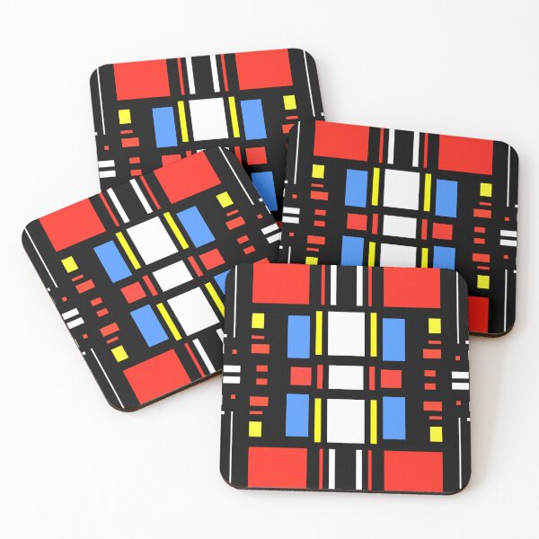 Item preview, Mondrian style Minimalist Abstract Surface Pattern by Jenny Meehan 2 designed and sold by Jenny Meehan Art Prints and Patterns  .
