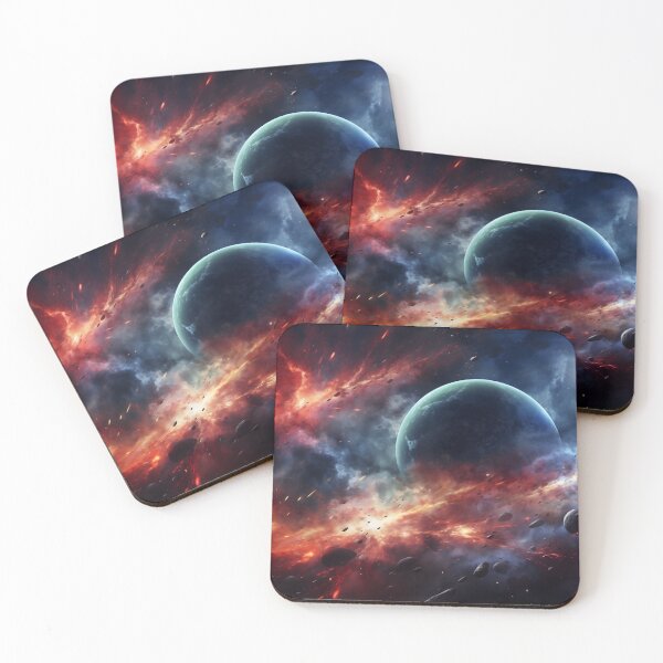 Item preview, Celestial Fury: Planet Amidst Explosive Nebula designed and sold by GreenInkXpress.