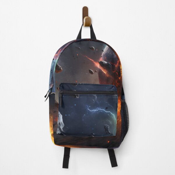 Item preview, Cosmic Collision: Fiery Nebula and Shattered Asteroids designed and sold by GreenInkXpress.
