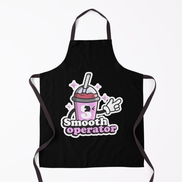 Item preview, Smooth Operator, funny smoothie puns for smoothie lovers in pink designed and sold by Rednosestickers.