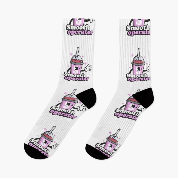 Item preview, Smooth Operator, funny smoothie puns for smoothie lovers in pink  designed and sold by Rednosestickers.
