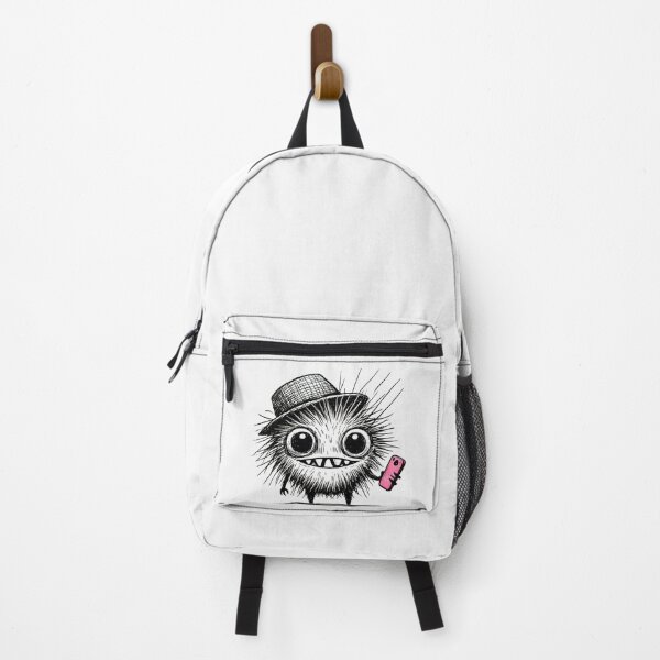 Item preview, Funny Messy Monster with Pink Phone designed and sold by Blink Art Studio.