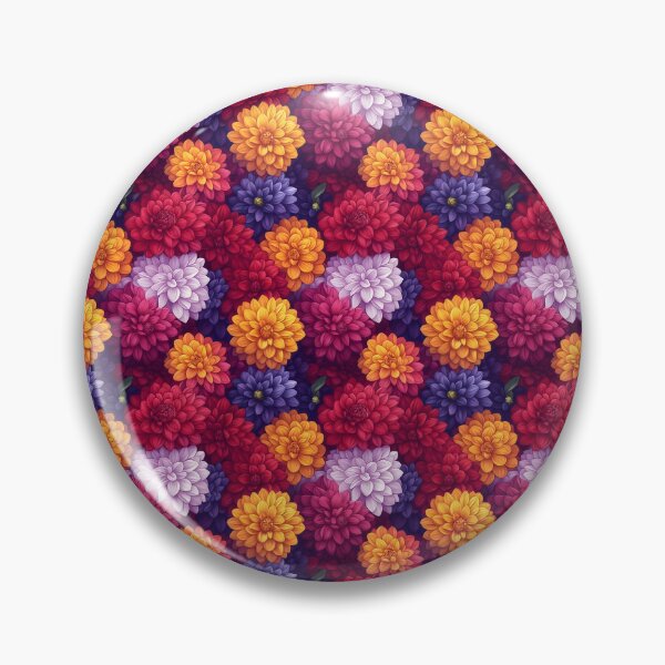 Item preview, Colorful Dahlia Floral Seamless Pattern designed and sold by VoyteksDesigns.